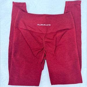 Alphalete Amplify leggings dark red size medium